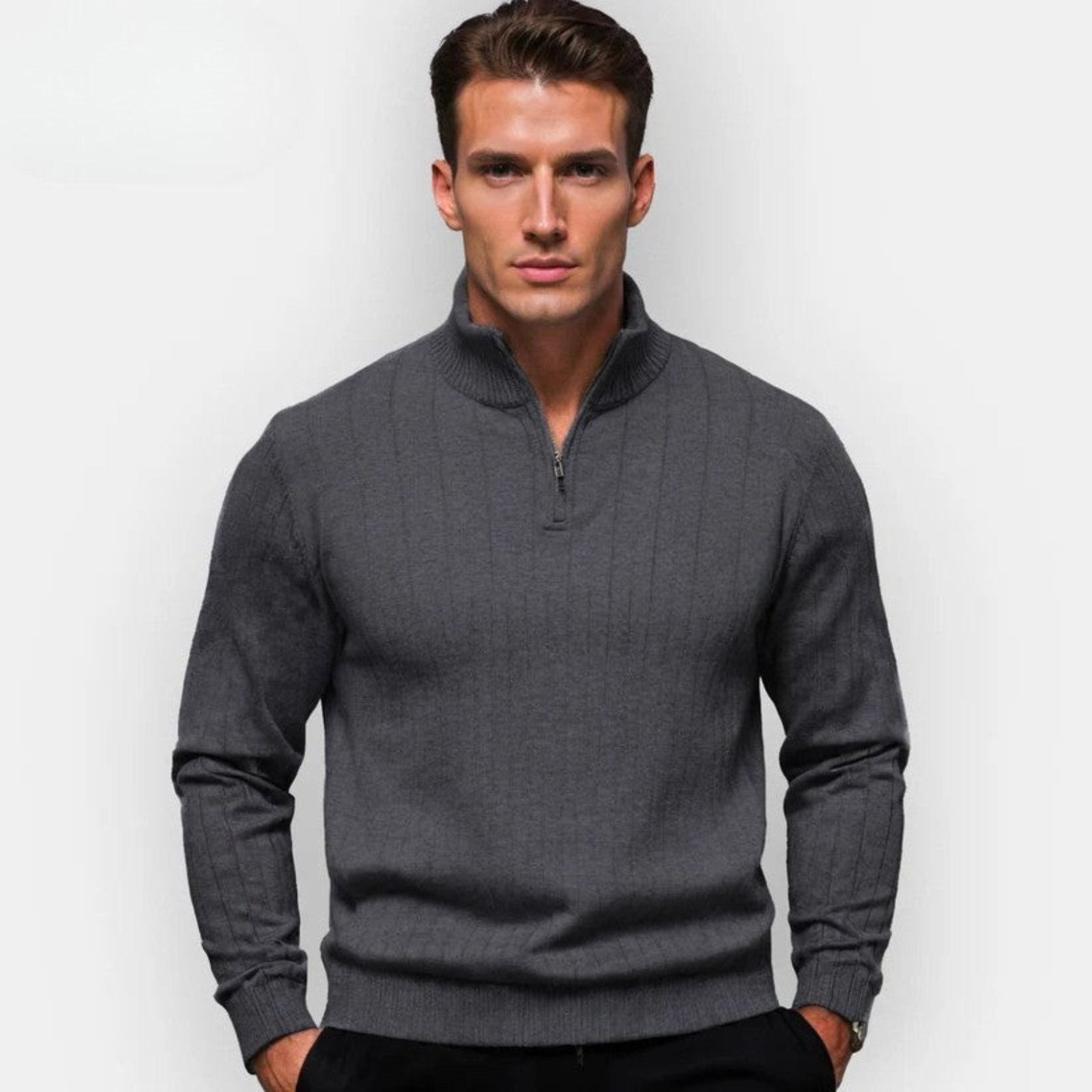 Sweatshirt mit Reißverschluss
